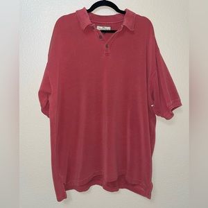 Tommy Bahama Burgundy Red Polo Shirt Men's Size XXL